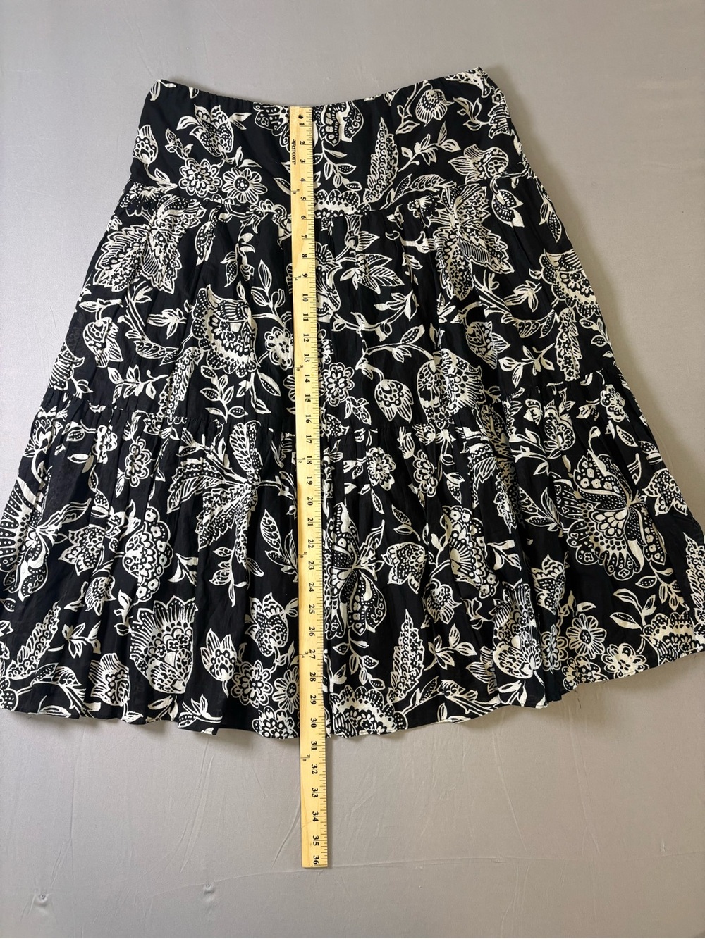 Ralph Lauren 100% Cotton Floral Print Lined Skirt Size Medium - Picture 3 of 6